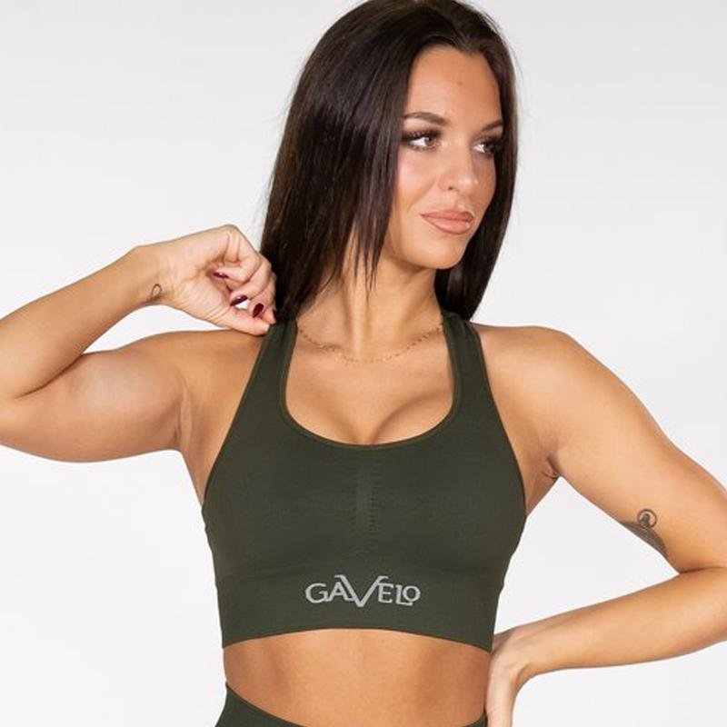 Gavelo Seamless Booster Sports Bra - Forest Green