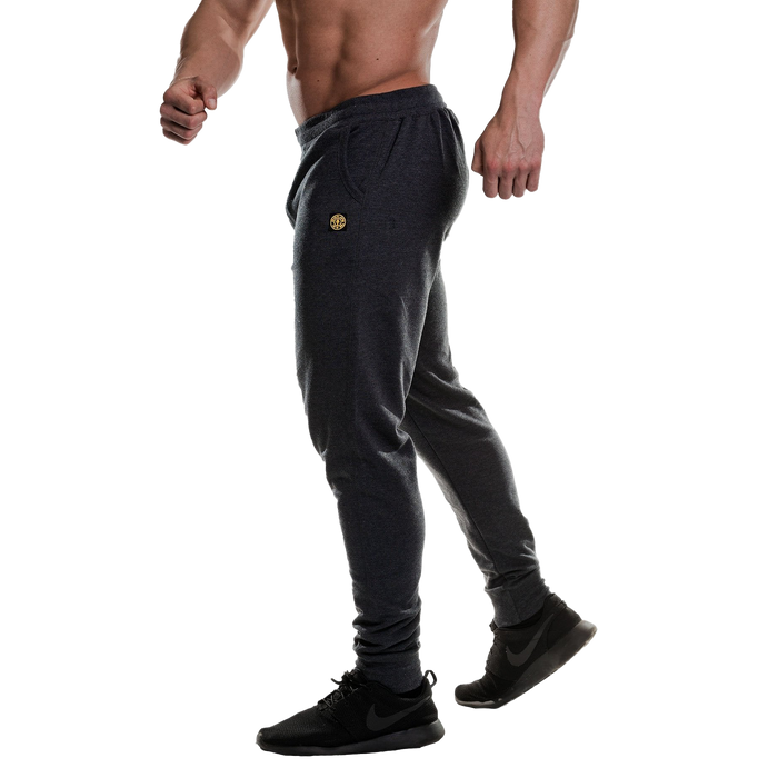 Gold's Gym Fitted Jog Pants Charcoal Marl