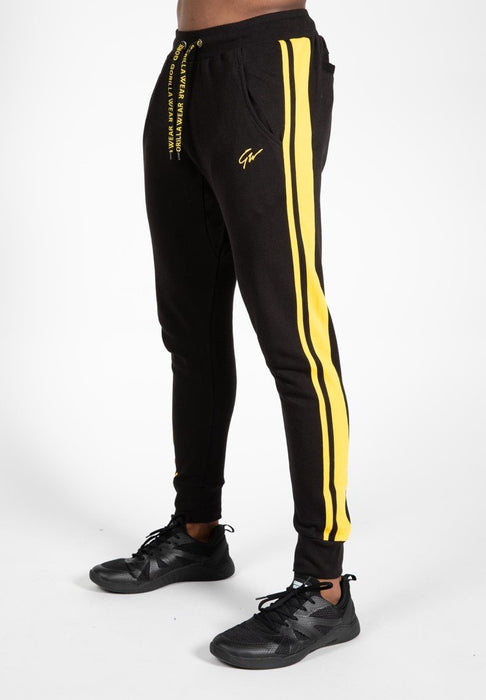 Gorilla Wear Banks Pants - Black/Yellow - Pants at MySupplementShop by Gorilla Wear