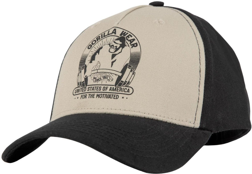 Gorilla Wear Buckley Cap - Black/Beige - Cap at MySupplementShop by Gorilla Wear