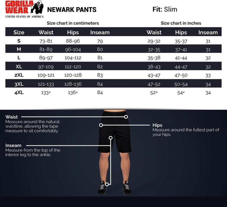 Gorilla Wear Newark Pants - Black