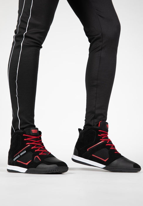 Gorilla Wear Troy High Tops - Black/Red