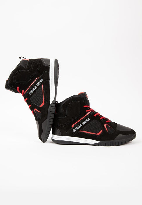 Gorilla Wear Troy High Tops - Black/Red