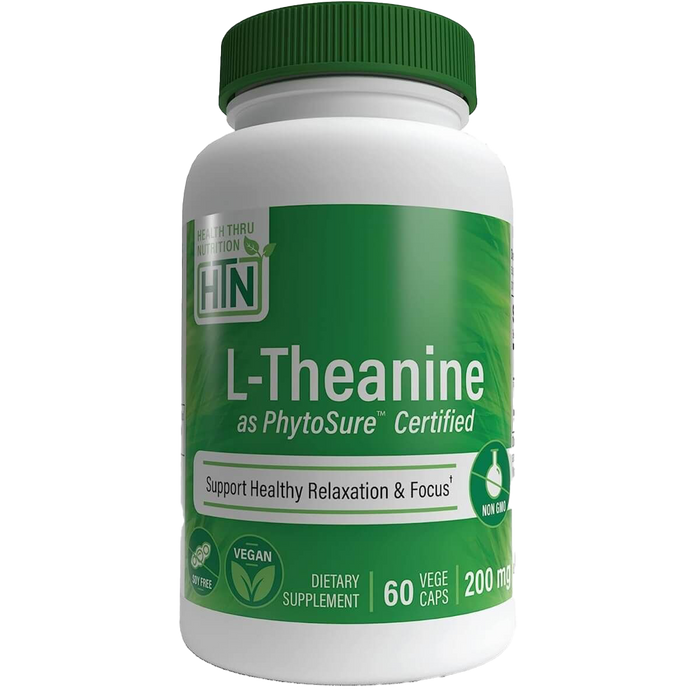 Health Thru Nutrition L-Theanin als PhytoSure, 200 mg – 60 Kapseln