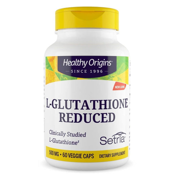 Healthy Origins L-Glutathione Reduced 500mg 60 Veggie Capsules - Detox & Cleanse at MySupplementShop by Healthy Origins