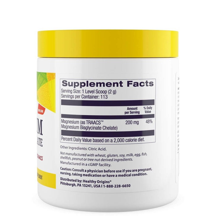 Healthy Origins Magnesium Bisglycinate Chelate 8oz (227g) | Premium Supplements at MYSUPPLEMENTSHOP