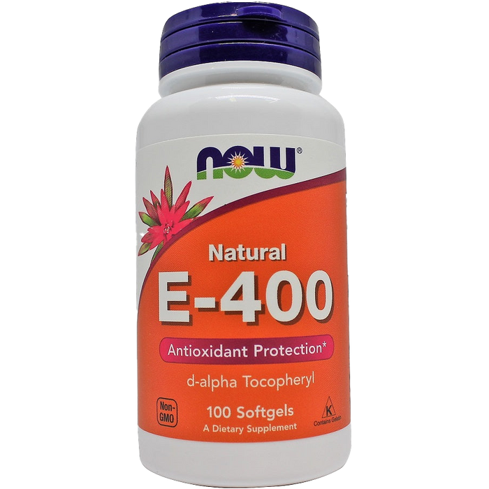 NOW Foods Vitamin E-400, natürlich – 100 Kapseln