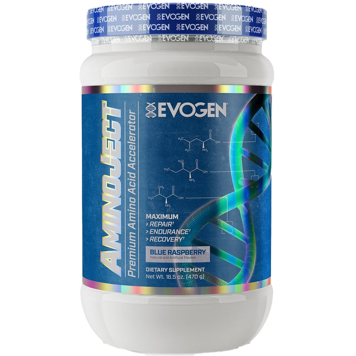 Evogen AminoJect, Blue Raspberry - 470 grams