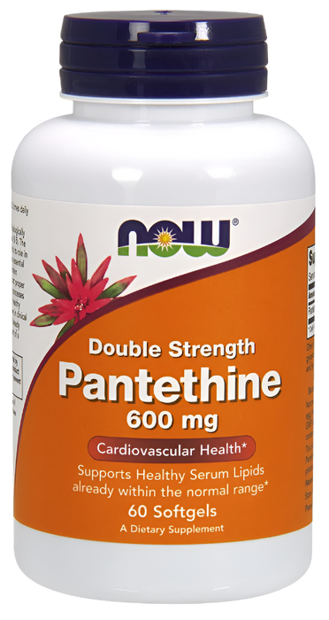 NOW Foods Pantethine, 600mg Double Strength - 60 softgels