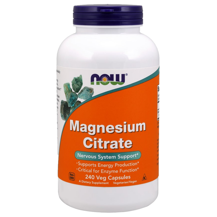 NOW Foods Magnesiumcitrat, 400 mg – 240 Kapseln