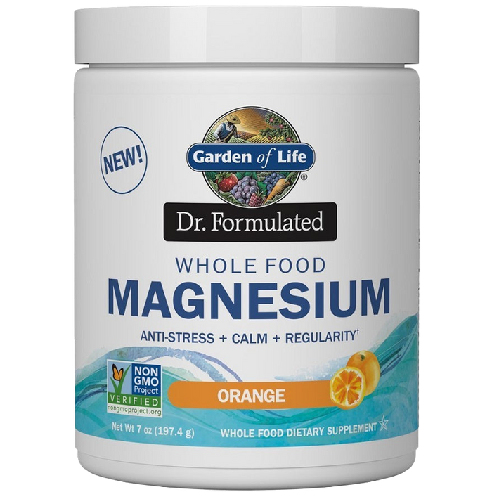 Garden of Life Dr. Formulated Whole Food Magnesium, Raspberry Lemon - 198g