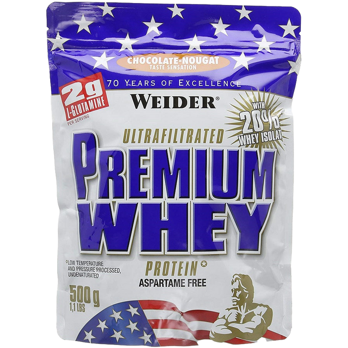 Weider Premium Whey, Vanille-Karamell – 500 Gramm