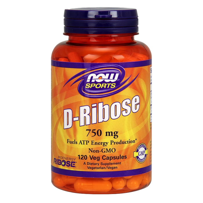 NOW Foods D-Ribose, 750mg - 120 vcaps