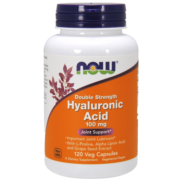 NOW Foods Hyaluronic Acid, 100mg Double Strength - 120 vcaps