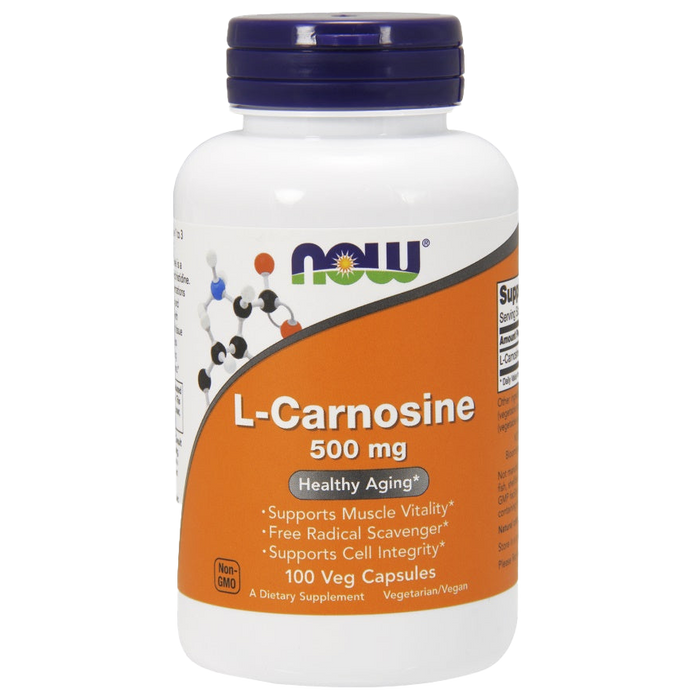 NOW Foods L-Carnosin, 500 mg – 100 Kapseln