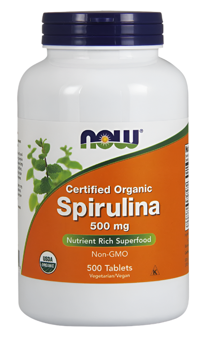 NOW Foods Spirulina Bio, 500 mg – 500 Tabletten