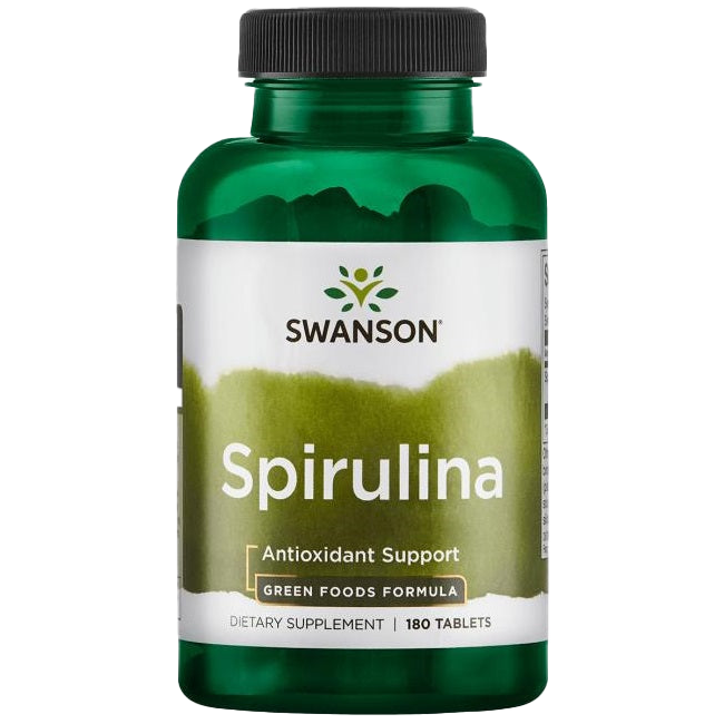 Swanson Spirulina, 500mg - 180 tablets