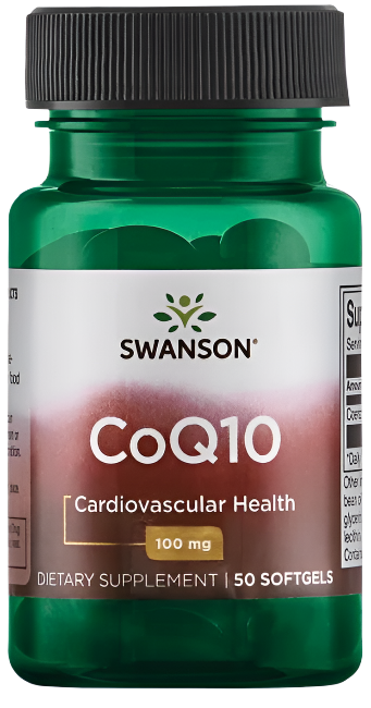 Swanson CoQ10, 100mg - 50 softgels