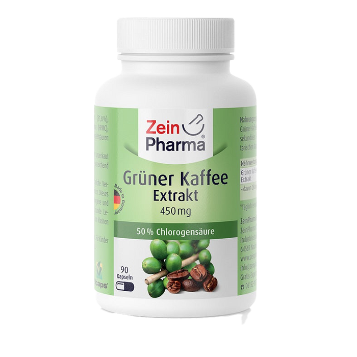 Zein Pharma Green Coffee Extract, 450mg - 90 caps