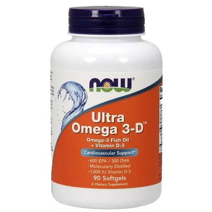 NOW Foods Ultra Omega 3-D with Vitamin D-3 - 90 softgels