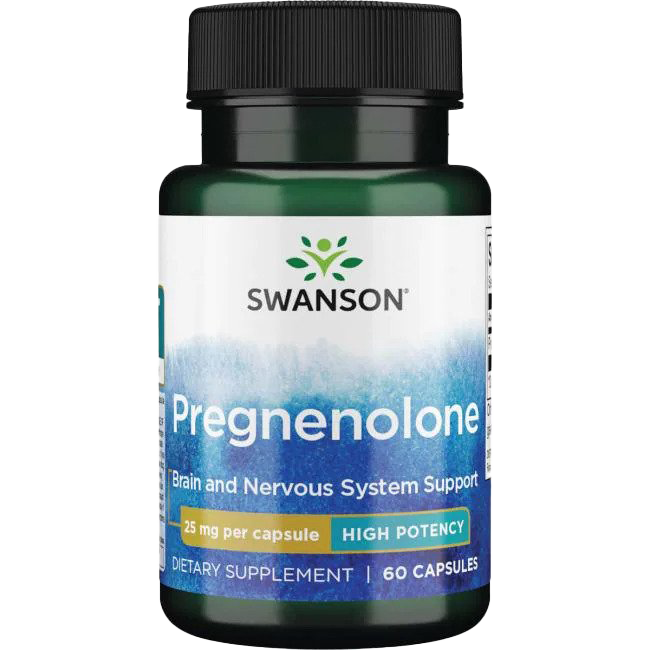 Swanson Pregnenolon, 25 mg – 60 Kapseln