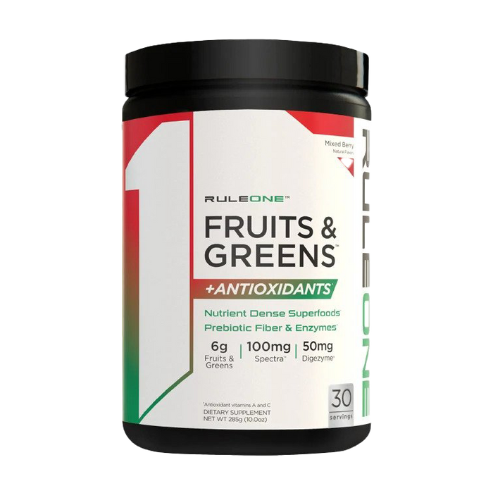 Rule One Fruits & Greens + Antioxidants, Mixed Berry - 285g