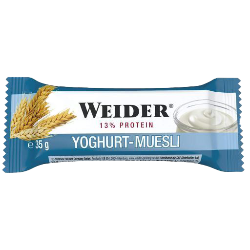 Weider Carbohydrate & Protein Bar, Yoghurt-Muesli - 24 bars