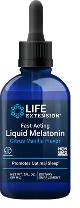 Life Extension Fast-Acting Liquid Melatonin, Citrus-Vanilla 59 ml