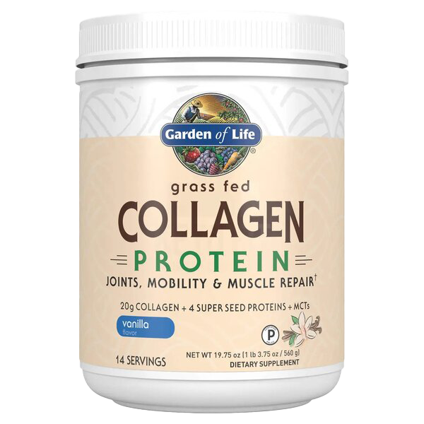 Garden of Life Grass Fed Collagen Protein, Vanilla - 560g