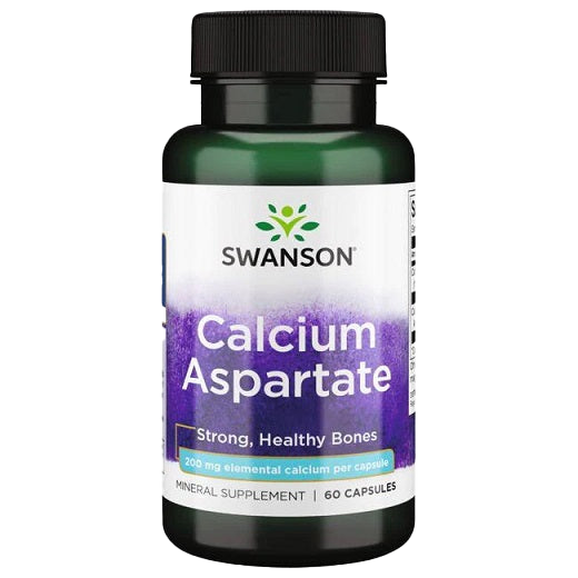 Swanson Calcium Aspartate, 200mg Elemental Calcium - 60 caps