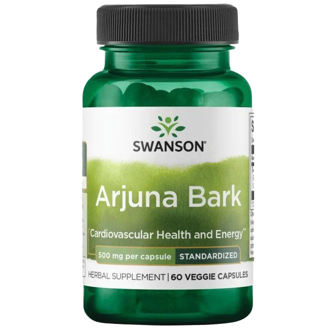 Swanson Arjuna Bark, 500mg - 60 vcaps