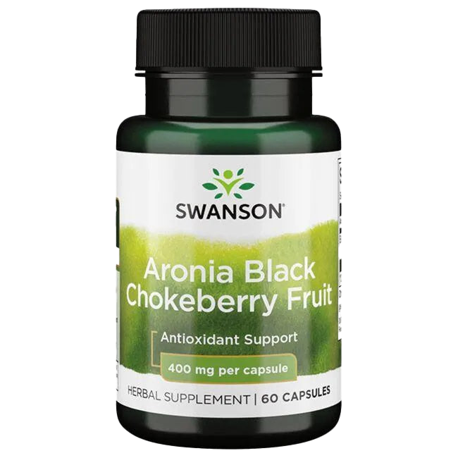 Swanson Aronia Black Chokeberry Fruit, 400mg - 60 caps