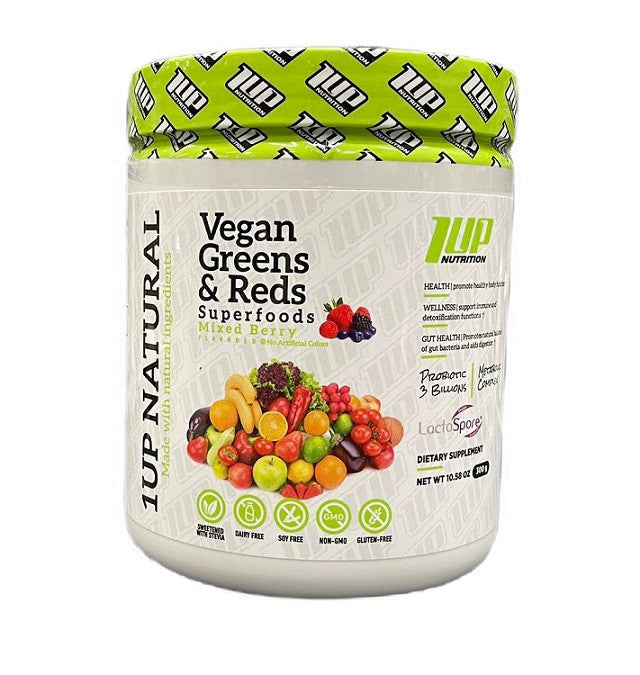 1Up Nutrition Vegan Greens & Reds Superfoods 300g