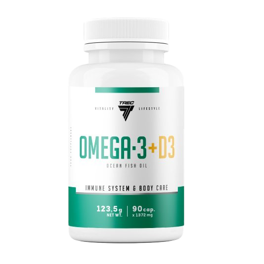 Trec Nutrition Omega-3 + D3 90 caps