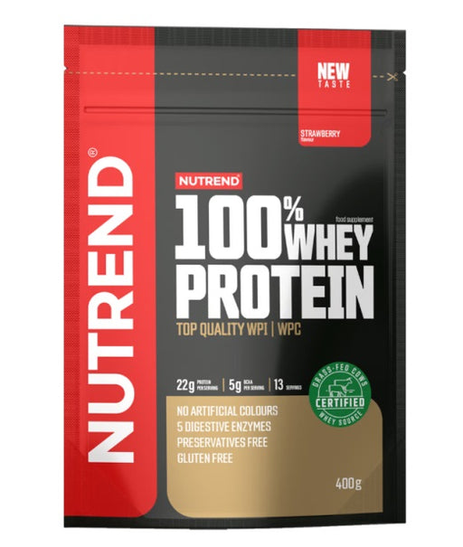 Nutrend 100% Whey Protein, Strawberry - 400g