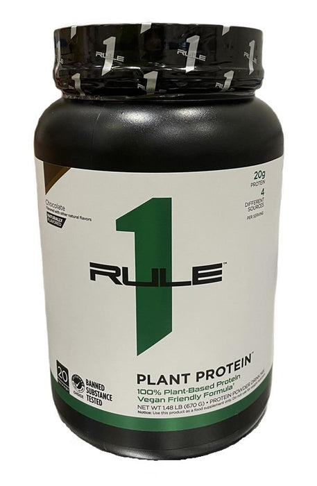 Rule One Plant Protein, Chocolate - 670g - Pea Proteins at MySupplementShop by Rule1