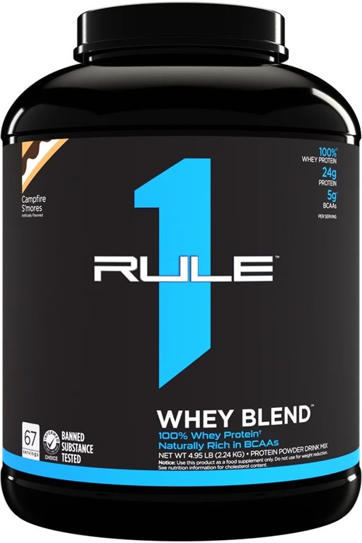 R1 Whey Blend, Campfire S'mores - 2240g - Sports Nutrition at MySupplementShop by Rule One