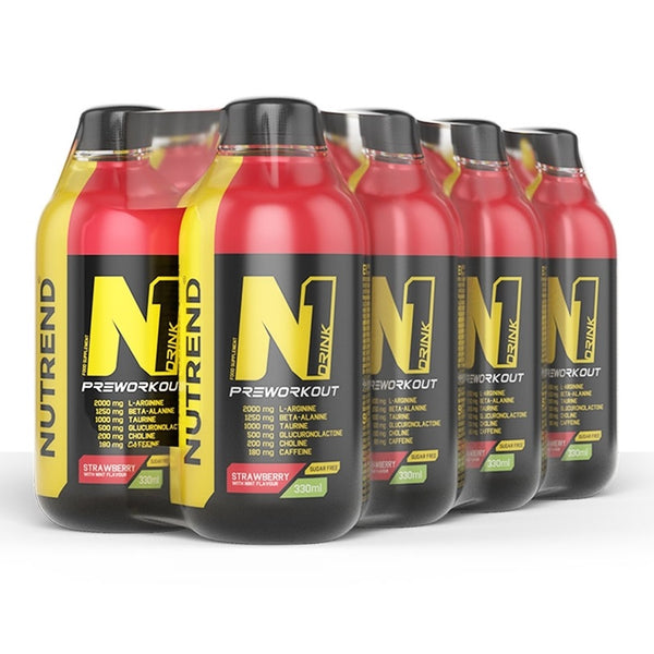 N1 Drink - 8 x 330 ml - Strawberry with Mint - Sports Nutrition at MySupplementShop by Nutrend