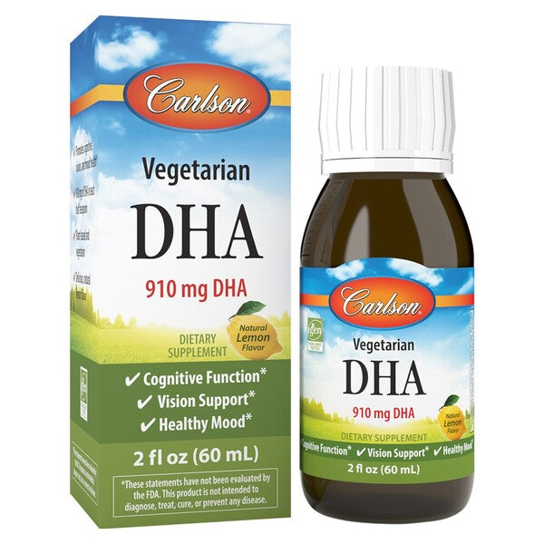 Vegetarian DHA, Natural Lemon - 60 ml. - DHA at MySupplementShop by Carlson Labs