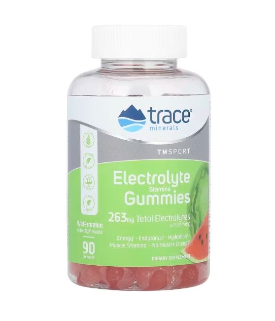 Electrolyte Stamina Gummies, Watermelon - 90 gummies - Default Title - Gummies at MySupplementShop by Trace Minerals