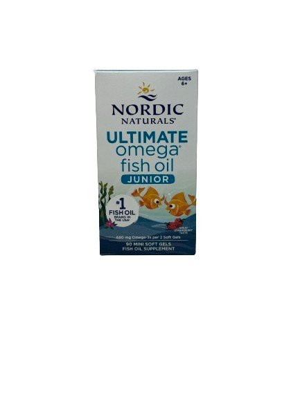 Nordic Naturals Ultimate Omega Fish Oil Junior, 680mg Strawberry (EAN 768990891069) - 90 mini softgels - Default Title - Sports Nutrition at MySupplementShop by Nordic Naturals