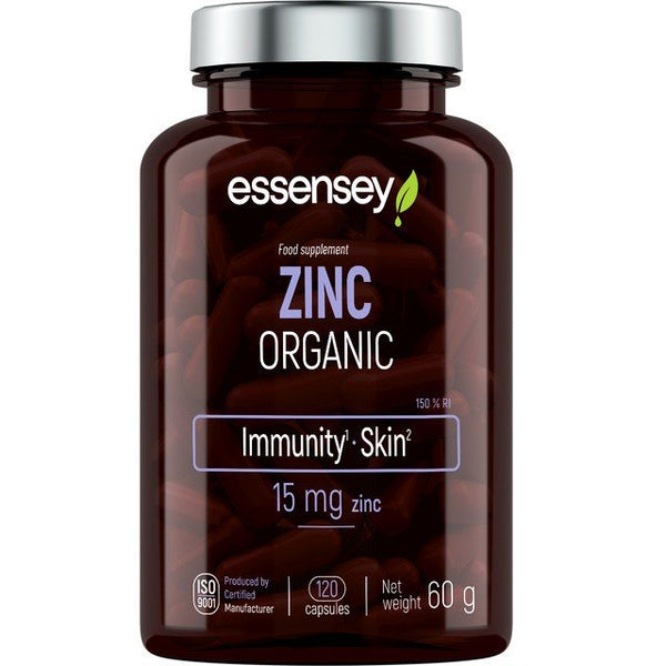 Essensey Zinc Organic, 15mg - 120 caps - Zinc at MySupplementShop by ESSENSEY