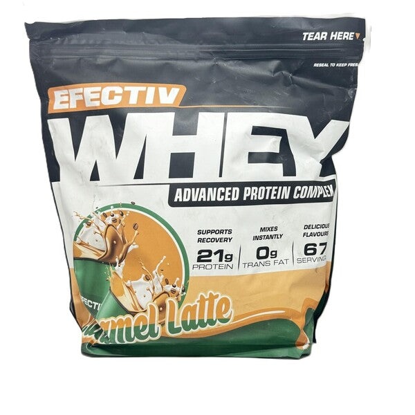 Efectiv Nutrition Whey Protein 2000g - Caramel Latte - Whey Proteins at MySupplementShop by EFECTIV