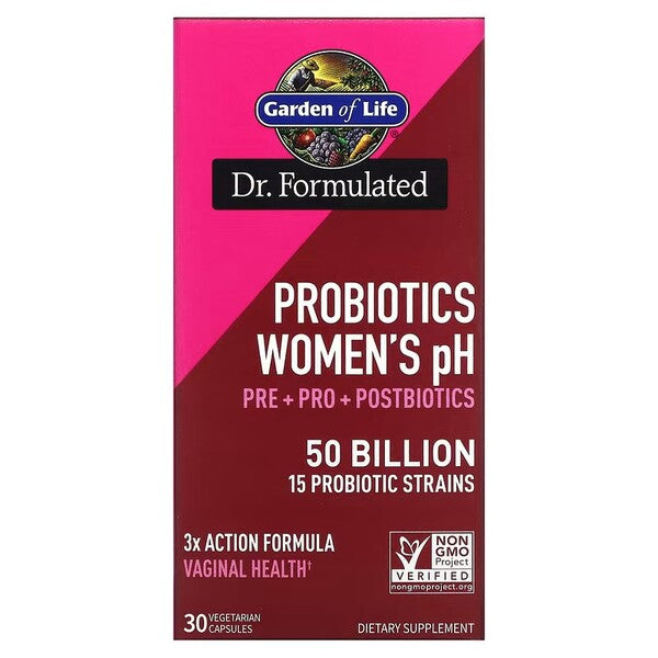 Garden of Life Dr. Formulated Probiotics Women's pH - 30 vcaps - Vitamins & Supplements at MySupplementShop by Garden of Life