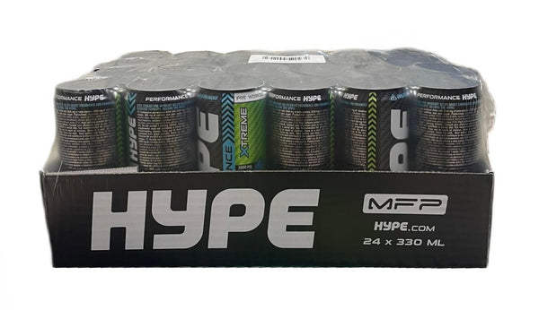 Hype Hype Xtreme Pre-Workout 24 x 330 ml. - Beta-Alanine at MySupplementShop by Hype