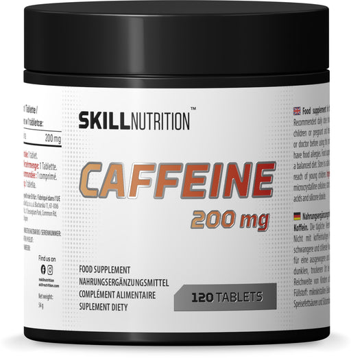 Skill Nutrition Caffeine 120 tabs - 200mg - Endurance at MySupplementShop by Skill Nutrition