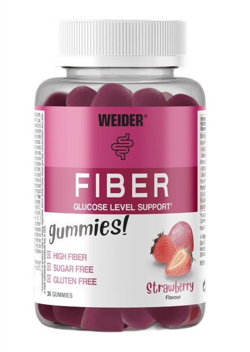 Weider Fiber 36 gummies - Strawberry - Fibre at MySupplementShop by Weider