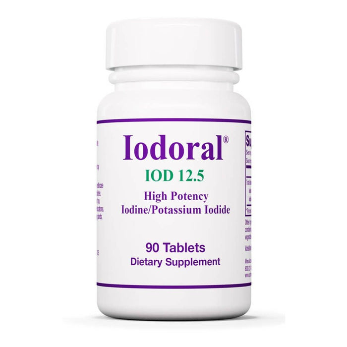 Iodoral High Potency Iodine/Potassium Iodide 12.5mg 90 Tablets - Energy & Vitality at MySupplementShop by Optimox