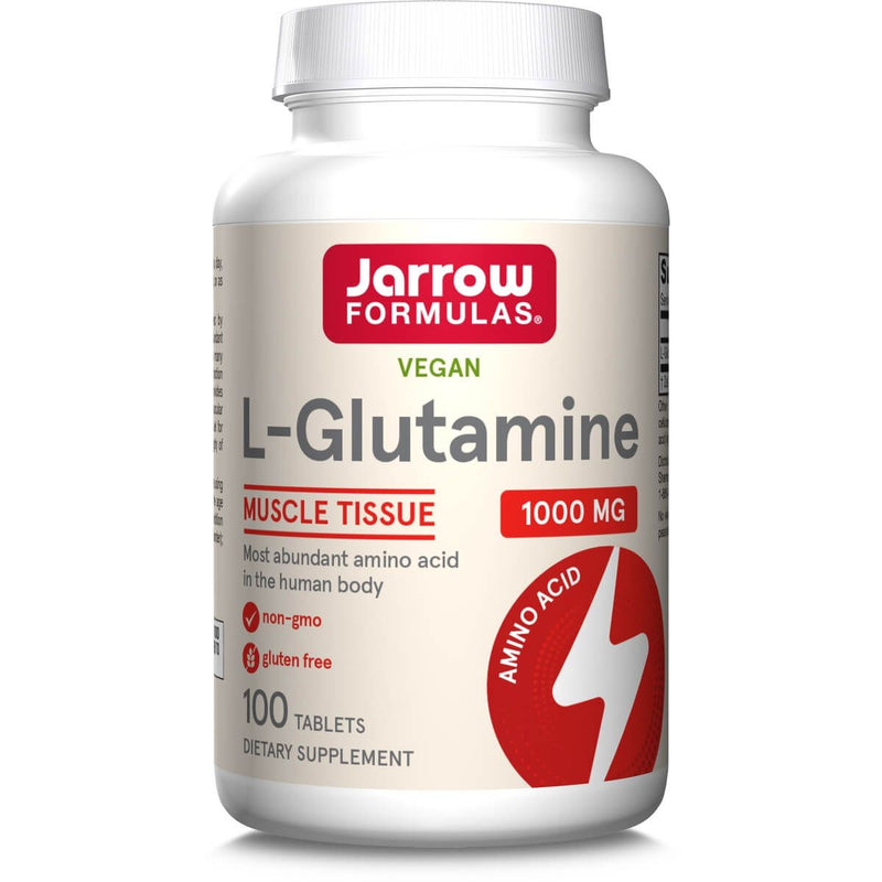 Jarrow Formulas L-Glutamine 1000mg 100 Tablets - Amino Acids and BCAAs at MySupplementShop by Jarrow Formulas