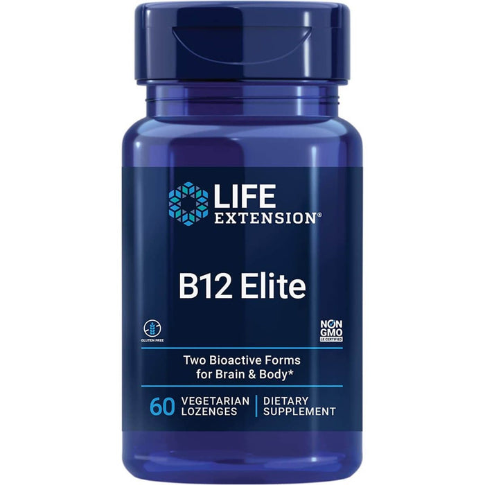 Life Extension B12 Elite 60 Vegetarian Lozenges - Nutritional Supplement at MySupplementShop by Life Extension